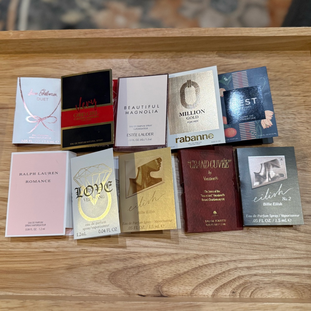Designer Luxury perfume sample lot - Ralph Lauren, Vera Wang, & more